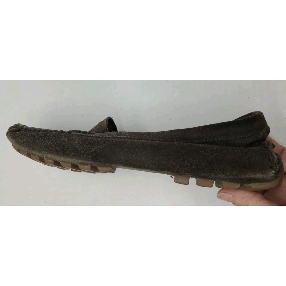 Coach Amber Brown Moccasins Coach New York Carriage Logo Size 7.5 B - Picture 9 of 11